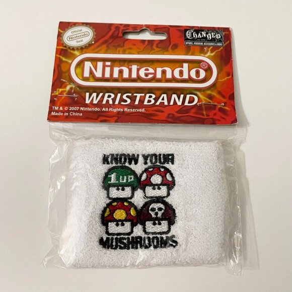 Nintendo Super Mario Know Your Mushroom Athletic Wristband - Picture 11 of 14